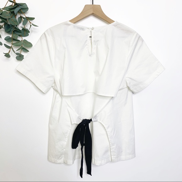 Ro & De white open tie back top - Picture 7 of 8